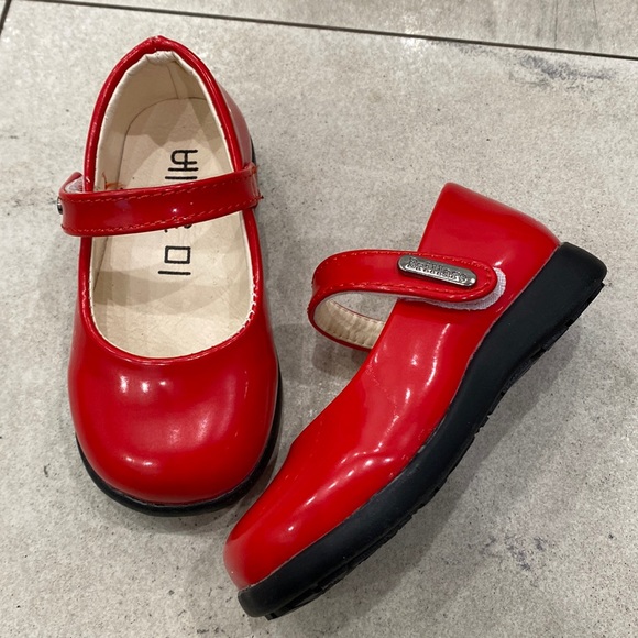 Shoes New Brillare Red Patent Leather Baby Girl Mary Jane Shoes